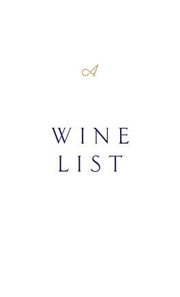 WINE LIST Amorette Is Among a Distinguished Group of 1,244 Restaurants Worldwide with Wine Lists Worthy of Receiving Wine Spectator’S Best Award of Excellence