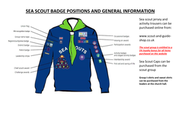 Sea Scout Badge Positions and General Information