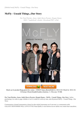 Mcfly-Unsaid-Things-Our-Story.Pdf