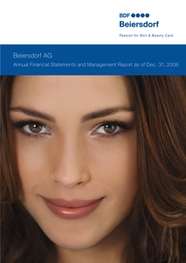 Beiersdorf AG Annual Financial Statements and Management Report As of Dec