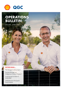 QGC Operations Bulletin