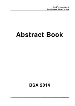 Abstract Book