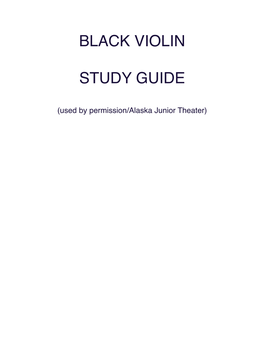 Black Violin Study Guide