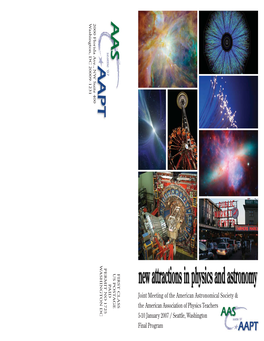 Joint Meeting of the American Astronomical Society & The