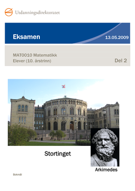 Eksamen 13.05.2009