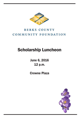 Scholarship Luncheon