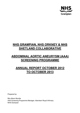 Nhs Grampian, Nhs Orkney &