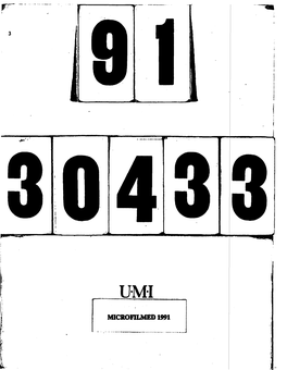 Microfilmed 1991 Information to Users