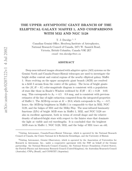 The Upper Asymptotic Giant Branch of the Elliptical Galaxy Maffei 1, and Comparisons with M32 and NGC 5128