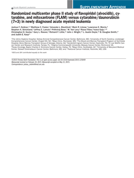 Cy- Tarabine, and Mitoxantrone (FLAM) Versus Cytarabine/Dauno