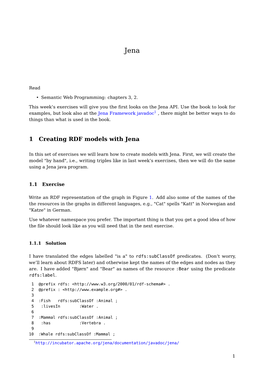 1 Creating RDF Models with Jena