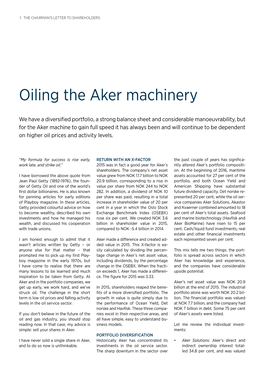 Oiling the Aker Machinery 2016