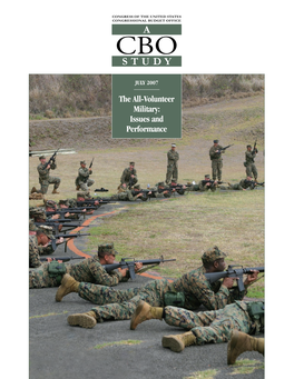 The All-Volunteer Military: Issues and Performance Pub