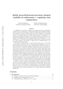 Stable Prescribed-Mean-Curvature Integral Varifolds of Codimension 1: Regularity and Compactness