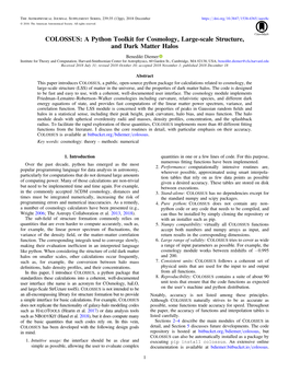 A Python Toolkit for Cosmology, Large-Scale Structure, and Dark Matter Halos