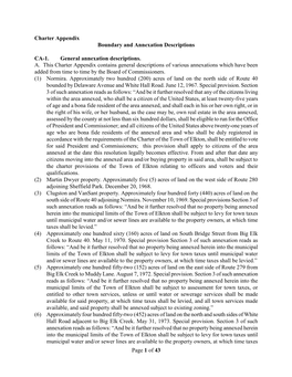 Charter Appendix Boundary and Annexation Descriptions