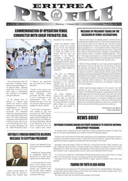 News Brief of Eritrean Women, the Governor Mr