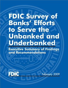 FDIC Survey of Banks' Efforts to Serve the Unbanked and Underbanked