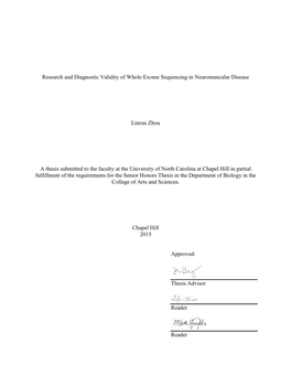 Research and Diagnostic Validity of Whole Exome Sequencing in Neuromuscular Disease