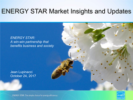 ENERGY STAR Market Insights and Updates