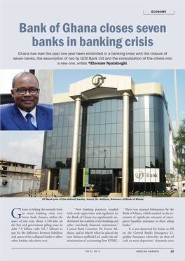 Bank of Ghana Closes Seven Banks in Banking Crisis