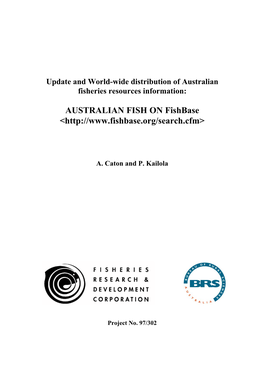 Australian Fish on Fishbase