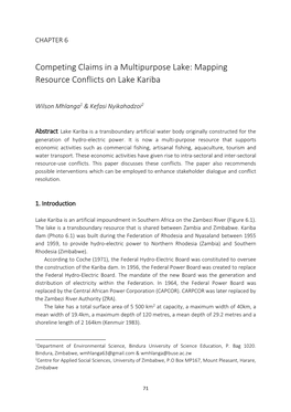 Mapping Resource Conflicts on Lake Kariba