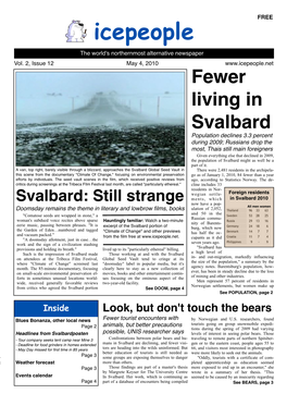 Svalbard: Still Strange Icepeople
