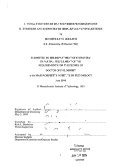 Part II Synthesis and Chemistry of (Trialkylsilyl)Vinylketenes (