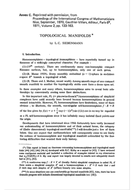 Topological Manifolds *