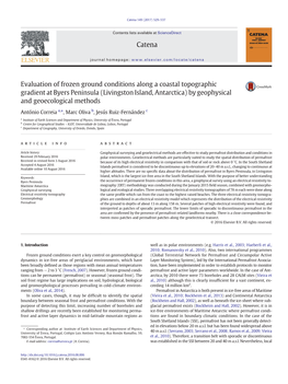 (Livingston Island, Antarctica) by Geophysical and Geoecological Methods