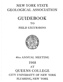 Guidebook to Field Excursions