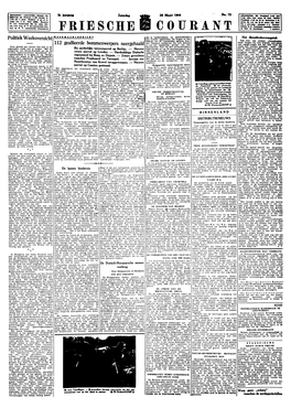 FRIESCHE COURANT Op Zoo- > Fc* T Ma 4 Aa L—N
