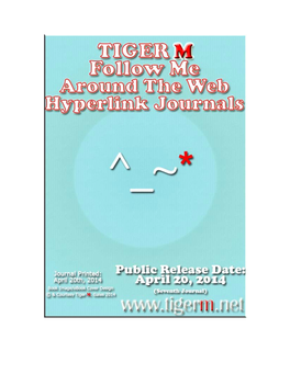 TIGER M Follow Me Hyperlink Journals | TIGER M April 2014