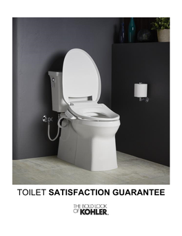 KOHLER Toilet Satisfaction Guarantee Brochure.Pdf