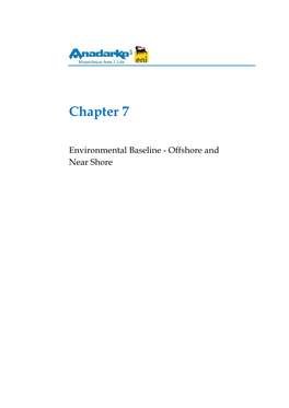 Chapter 7: Environmental Baseline – Offshore and Near Shore
