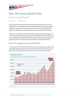 Why We Need a Buffett Rule Seven Convincing Reasons