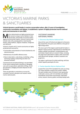 Marine National Parks and Sanctuaries in June 2002
