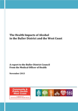 The Health Impacts of Alcohol in the Buller District and the West Coast