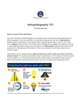 Astrophotography 101