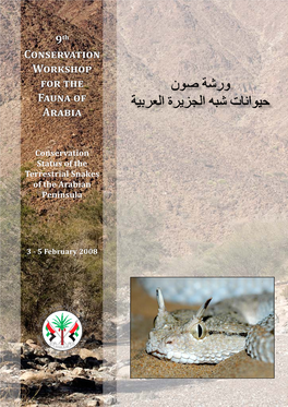Conservation Status of the Terrestrial Snakes of the Arabian Peninsula