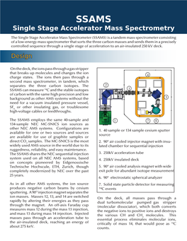 Single Stage Accelerator Mass Spectrometry