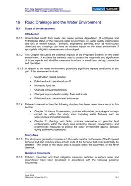 16 Road Drainage and the Water Environment