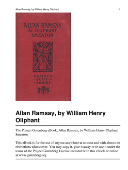 Allan Ramsay, by William Henry Oliphant 1