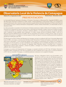 Observatorio Local De La Violencia De Comayagua Edición No