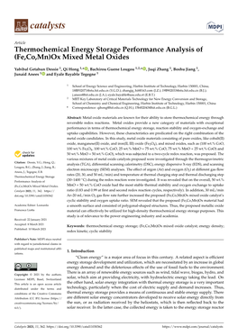 (Fe,Co,Mn)Ox Mixed Metal Oxides