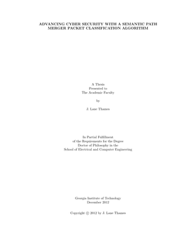 Advancing Cyber Security with a Semantic Path Merger Packet Classification Algorithm