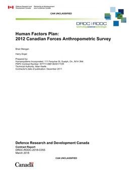 Orces Anthro Opome Etric Survey