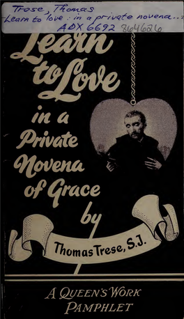 Learn to Love : in a Private Novena of Grace