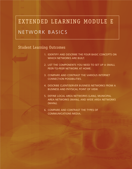 Extended Learning Module E